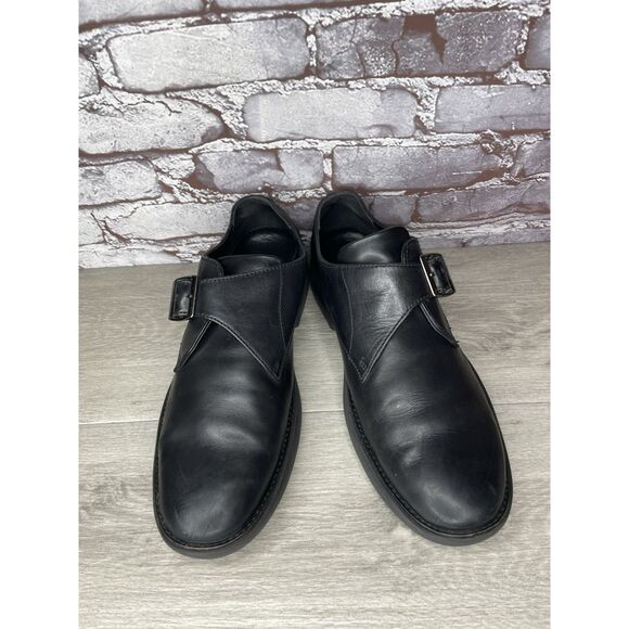 Fitflop Hagen Monk Strap Black Leather Casual Oxfords Shoes Men Sz 12M US/45EU main image 10